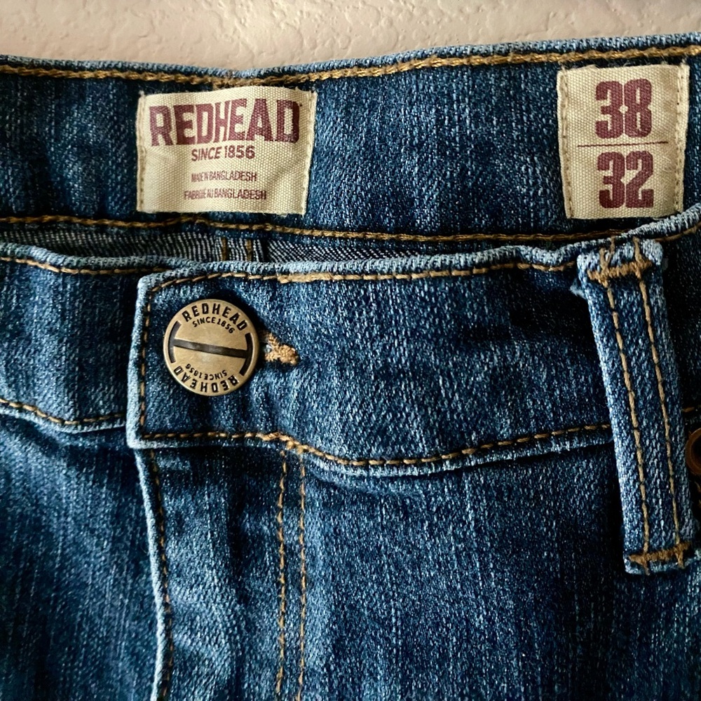 NWOT Redhead Jeans Men's 38/32 Blue Relaxed Flex Denim Comfort Durable Stretch - Picture 2 of 3